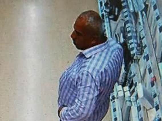 Police have released this CCTV image of a man they would like to speak to in connection with the incident