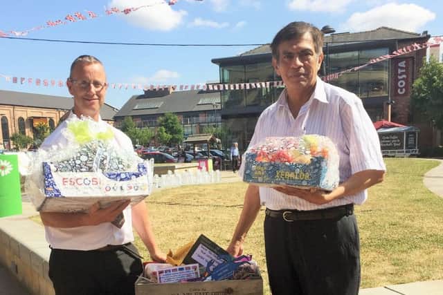 Simon Smoothey, operational services manager and markets officer and Jose Andres Ruiz Tolentino, Rocios father
