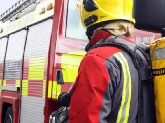 Firefighters were called to the scene