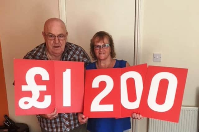 Gainsborough couple Wendy and Paul Oughton have raised £1,200 for the British Heart Foundation