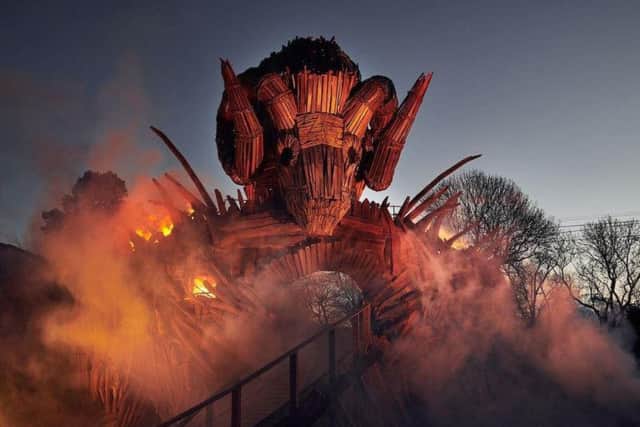 The Wicker Man ride at Alton Towers.
