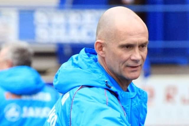 Gainsborough Trinity v Kidderminster Harriers - Saturday March 10th 2018. Gainsborough manager Lee Sinnott. Picture: Chris Etchells