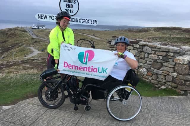 Liz with her personal trainer Hannah at Lands End
