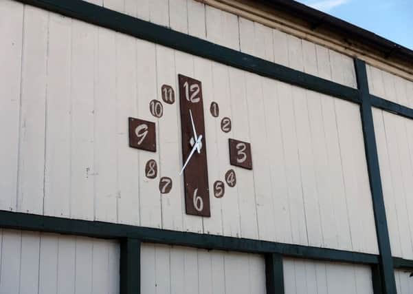 The new clock built by volunteers at Gainsborough Lea Road station