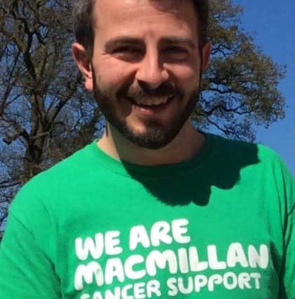 Jamie Davenport, Macmillan fundraising manager for north and coastal Lincolnshire