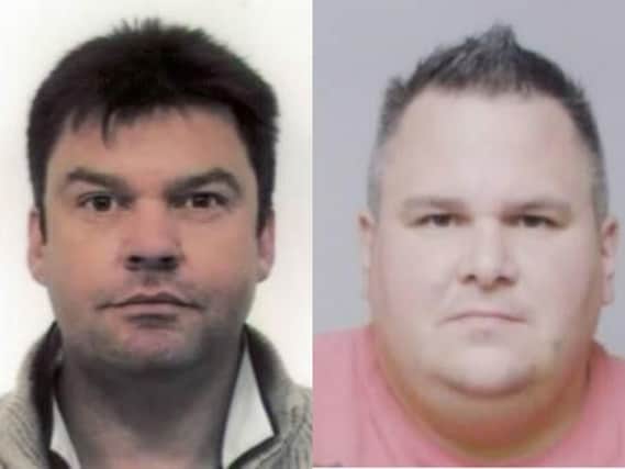 Mark Creswell (left) and Craig Williamson were jailed after admitting fraud. Photos: HMRC.