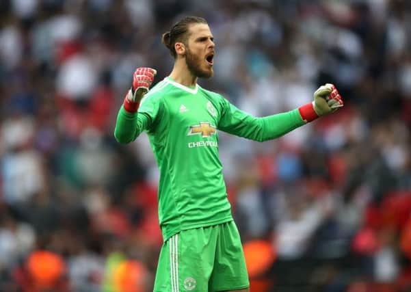 Goalkeeper David de Gea, who could become Manchester United's highest-paid player, according to today's football grapevine.