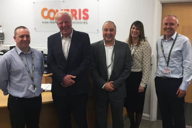 MP Sir Edward Leigh visiting Coveris.