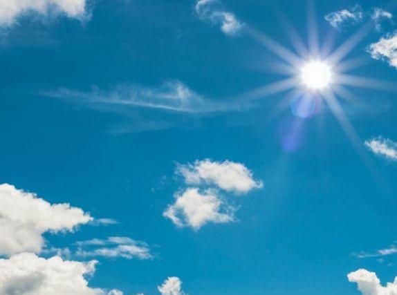Sunny weather.