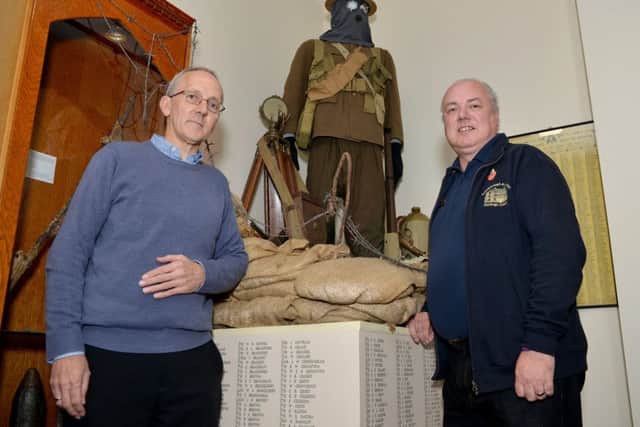 Local historian and author Peter Bradshaw and Gainsborough Heritage Centre Chairman Andrew Birkitt.