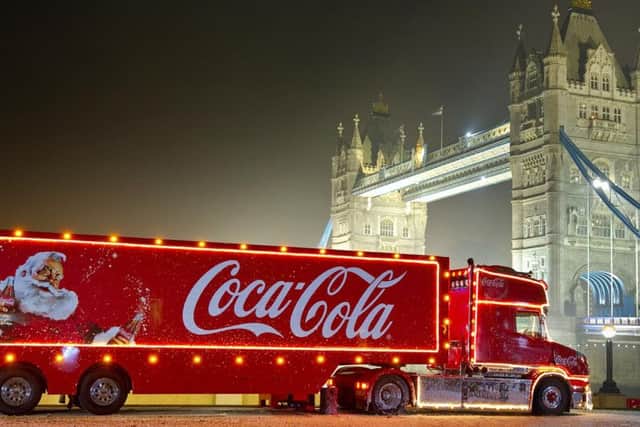The Coca Cola Christmas truck is visiting Gainsborough as part of its UK tour