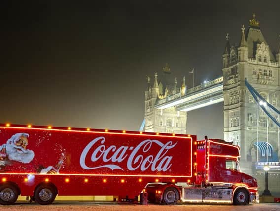 The Coca Cola Christmas truck is visiting Gainsborough as part of its UK tour
