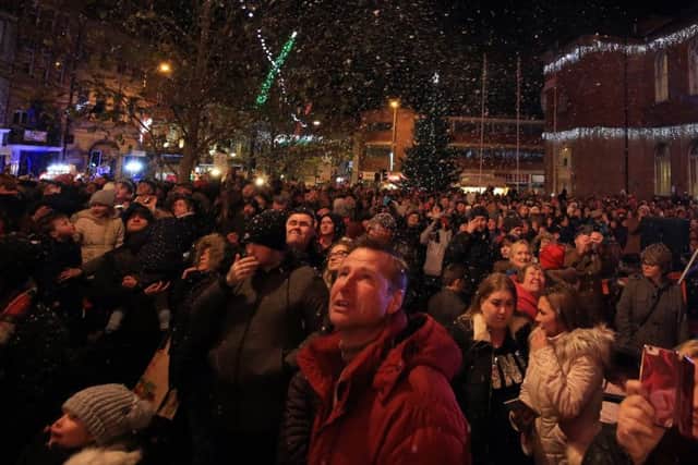 Worksop Christmas Lights Switch On 2017. Picture: Chris Etchells
