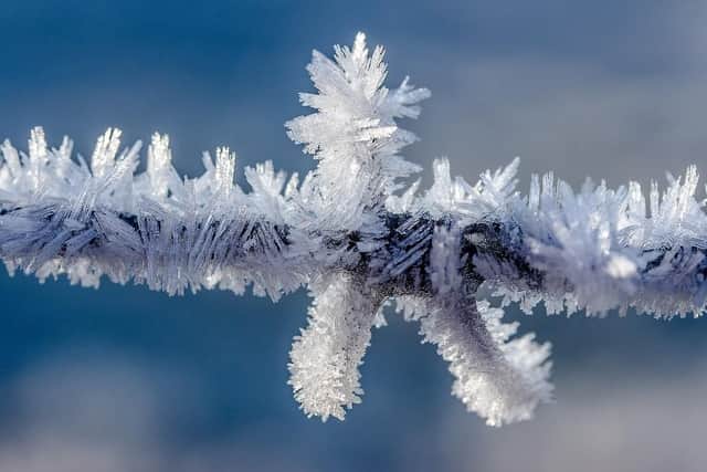Its a frosty start to the day.