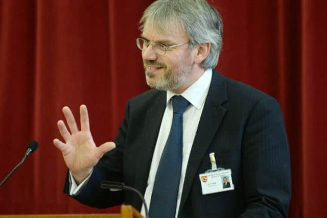 David Allsop, proud head teacher of Queen Elizabeth's High School in Gainsborough.