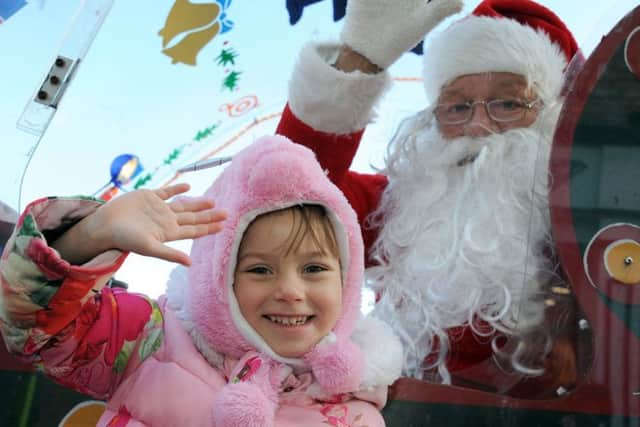 Festive market, Marshall's Yard, Gainsborough
Darcy Stepan, 4, is all smiles atfter meeting Santa at the Festive Market on Saturday.