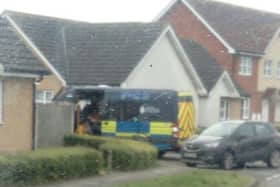 Police near Riseholme Road in Gainsborough (Image courtesy of Gary Jon Cirket)