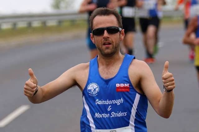 Wayne Greenfield, who is one of the Striders in training for the London Marathon in April.