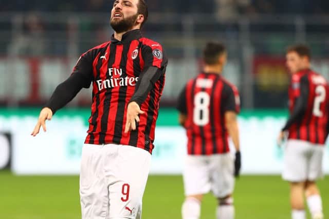 Gonzalo Higuain is expected to complete his move to Chelsea this week. (Photo by Marco Luzzani/Getty Images)