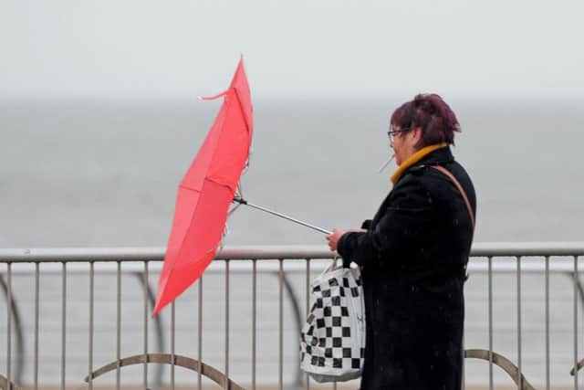 The Met Office has said wind gusts of 50-60 mph are likely inland and 60-70 mph along the coast.
