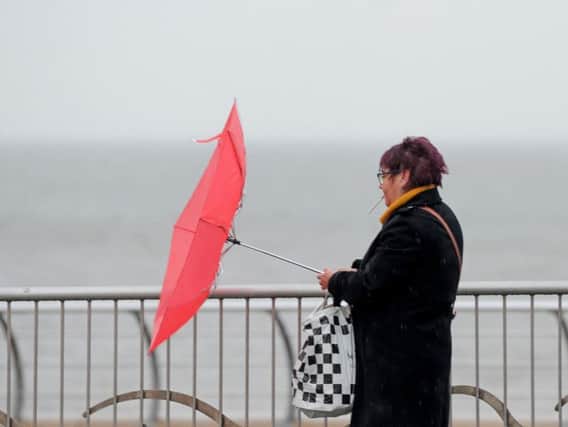 The Met Office has said wind gusts of 50-60 mph are likely inland and 60-70 mph along the coast.