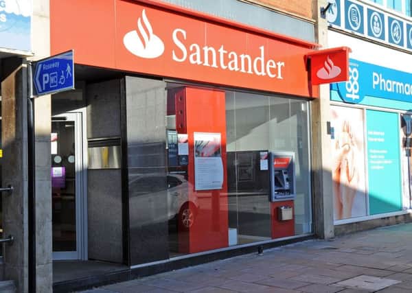 Santander on Market Street, Gainsborough.