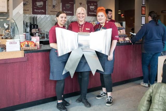 Costa Coffee, which is located in the landscaped piazza area at Marshalls Yard, has unveiled its new look.