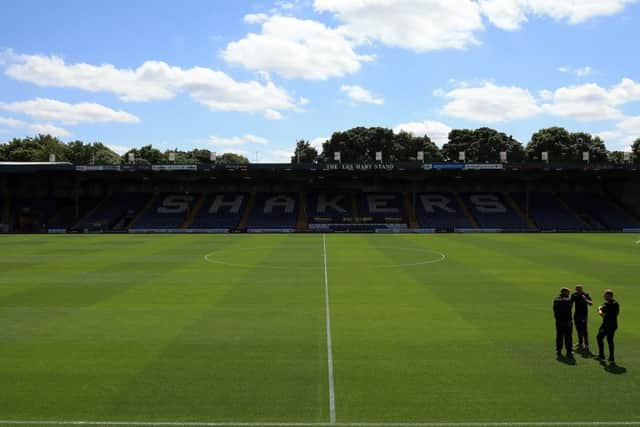 BURY, ENGLAND - JULY 16: A general view of Gigg Lane during the pre season friendly game between Bury and Huddersfield Town at Gigg Lane on July 16, 2017 in Bury, England. (Photo by Clint Hughes/Getty Images)