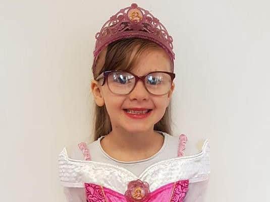 Autumn, six, from Gainsborough, as Sleeping Beauty