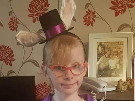 Jessica, 10, from Gainsborough as the mad hatter from Alice in Wonderland