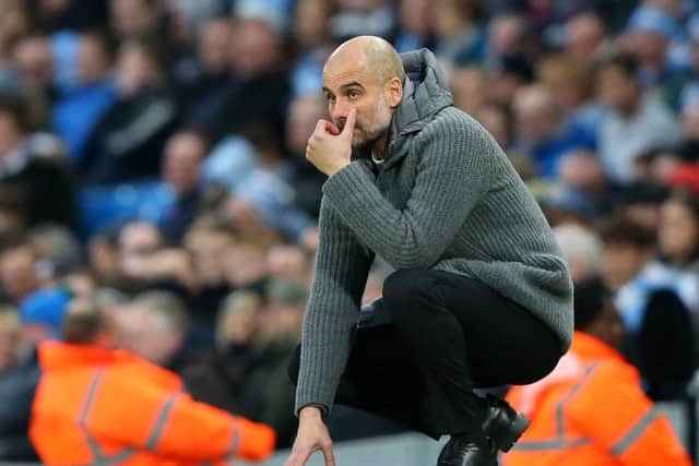 Pep Guardiola would be happy to extend his contract as manager of Manchester City. (Photo by Alex Livesey/Getty Images)
