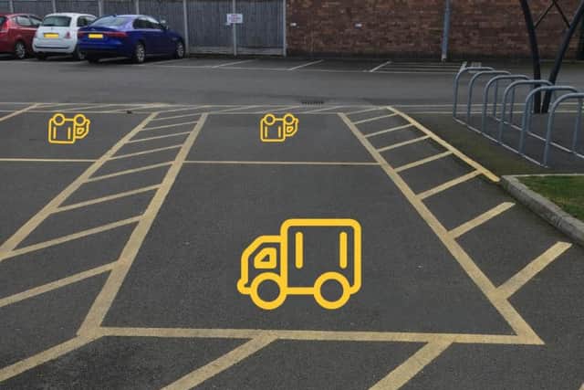 Should there be more parking spaces specifically for vans?