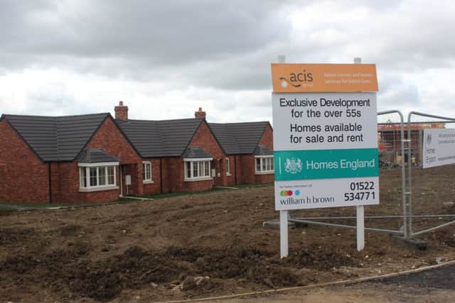 Retired-living homes up for sale at Saxilby.