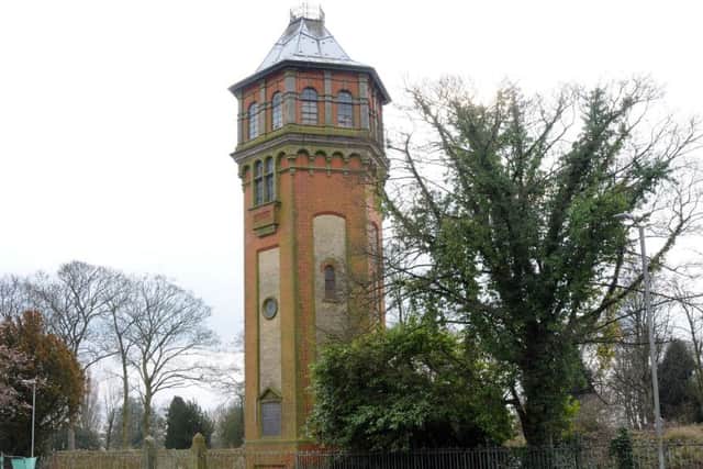 The water tower on Heapham Road, Gainsborough.