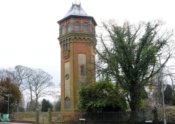 The water tower on Heapham Road, Gainsborough.