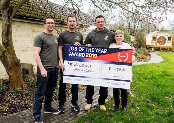 Ex-RAF Brothers Paul and Ryan McCormick of GreenBee Landscapes have scooped the top spot in MyBuilders Job of the Year competition for drastically transforming the garden of Retford resident Lucy Murray, after she was diagnosed with a terminal illness.