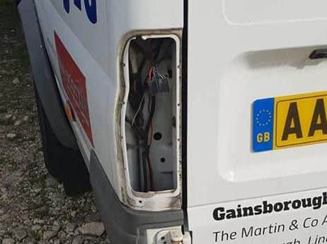 TheGainsborough Trinity FC community mini bus was dueto transport 14 disabled footballers