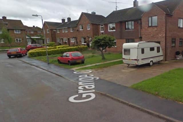 The incident occurred on Grange Close