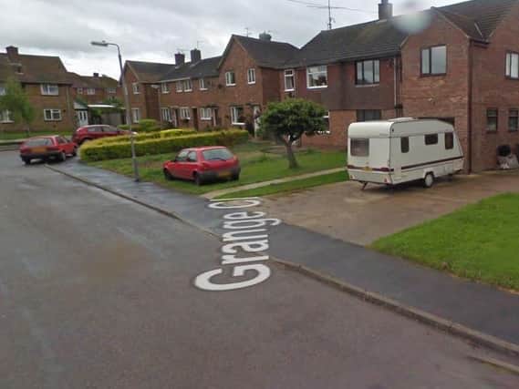 The incident occurred on Grange Close