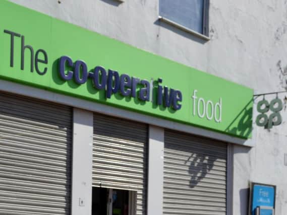 A Co-operative Foodstore was targeted.