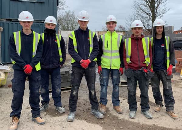 Six apprentices from Gainsborough are gaining valuable hands-on experience, building new affordable retirement living apartments in the town.