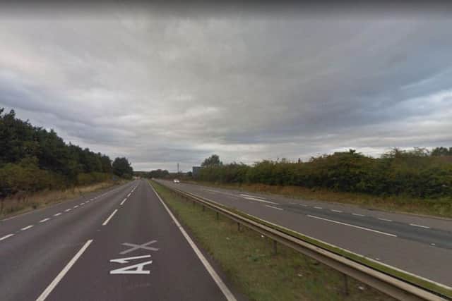 Crash was on the A1