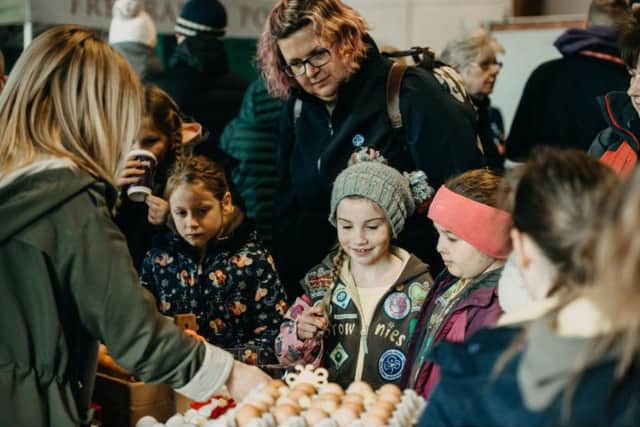 Visitors also had a chance to taste produce farmed in Lincolnshire.