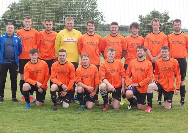 The current Scotter United team who were crowned league champions.