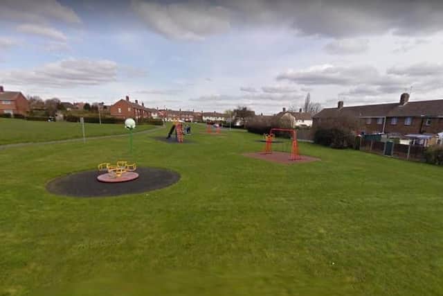 The playground at Danes Road, Gainsborough.