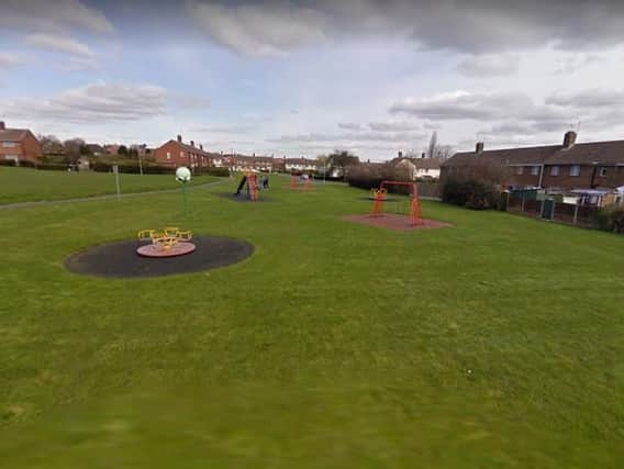 The playground at Danes Road, Gainsborough.