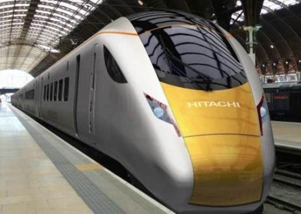 One of the new trains now gracing the East Coast Mainline.