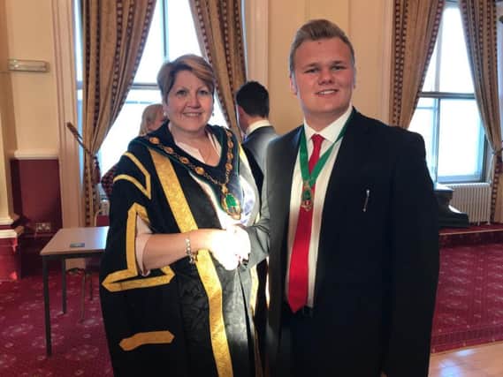 New council chairman, Coun Deborah Merryweather, and vice-chairman, Coun Jack Bowker