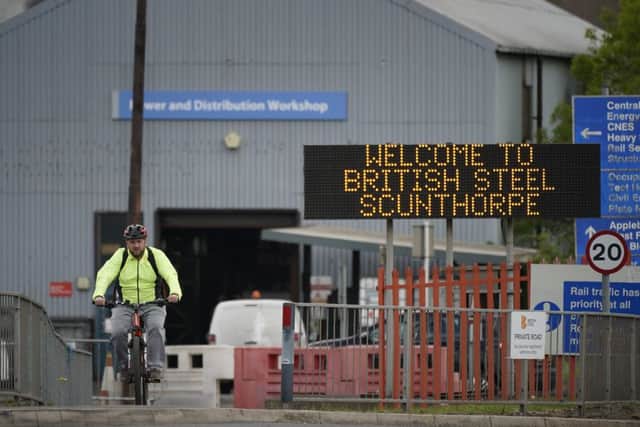 The collapse of British Steel at Scunthorpe threatens up to 25,000 jobs. (PHOTO BY: Christopher Furlong/Getty Images)