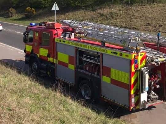 Crews from Caistor and Gainsborough attended the fire.